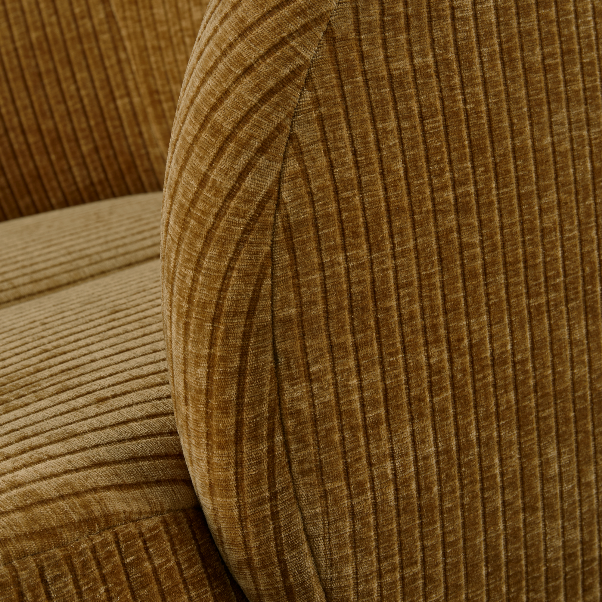 Draaifauteuil Mojo Mojo Draaifauteuil - Geweven Ribstof - Honinggeel
