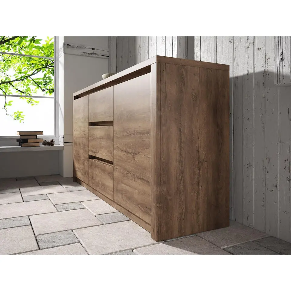 Meubella - Dressoir Monaco - Eiken - 140 cm
