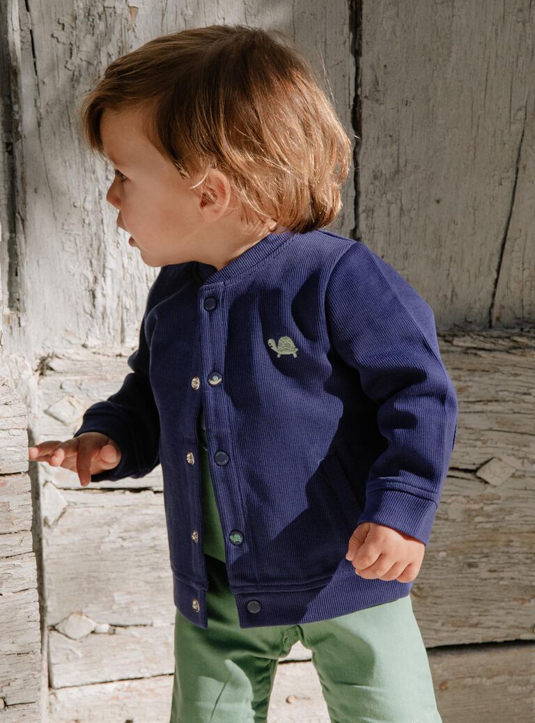 Gilet bleu nuit esprit veste