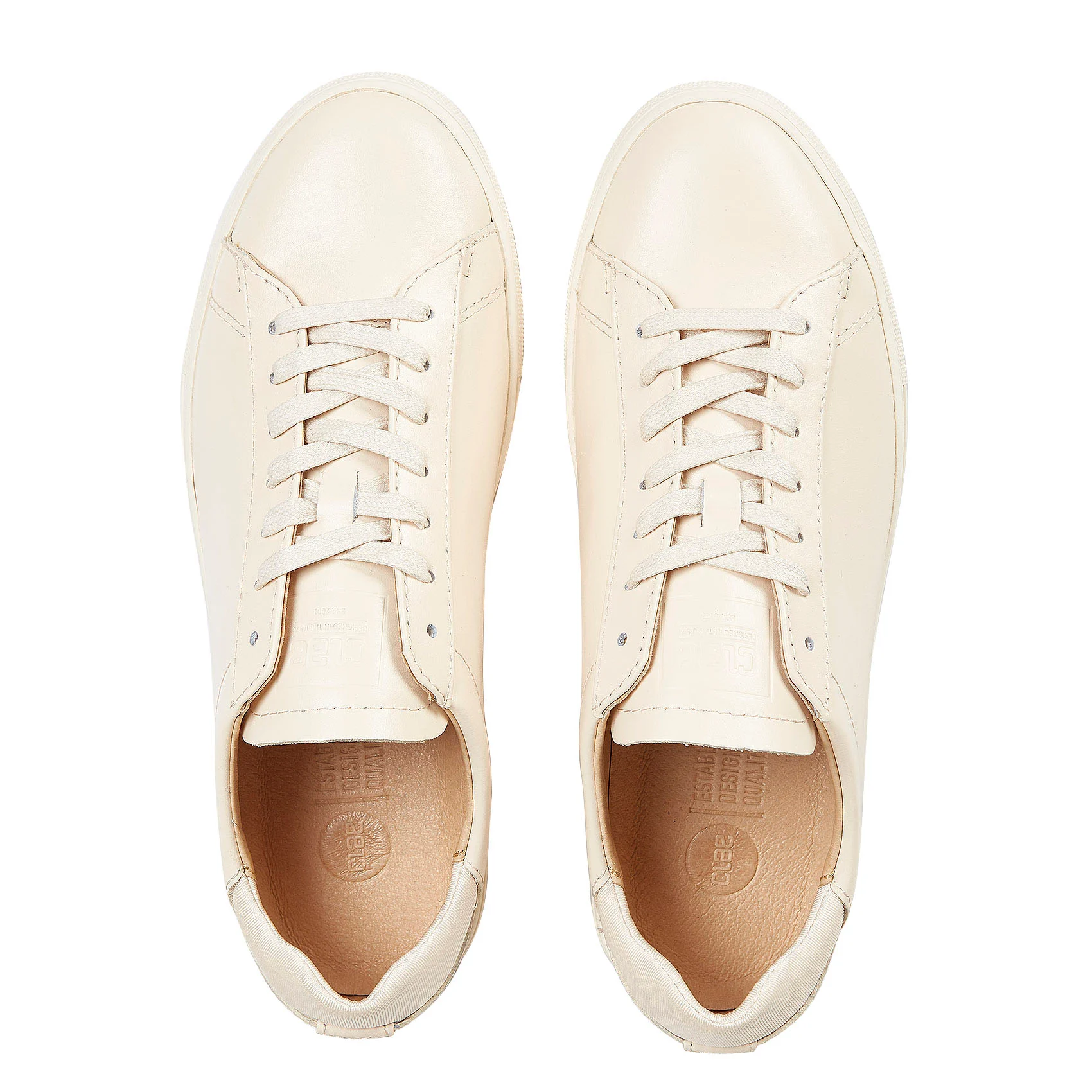 BRADLEY - Baskets basses perforées en cuir | Beige