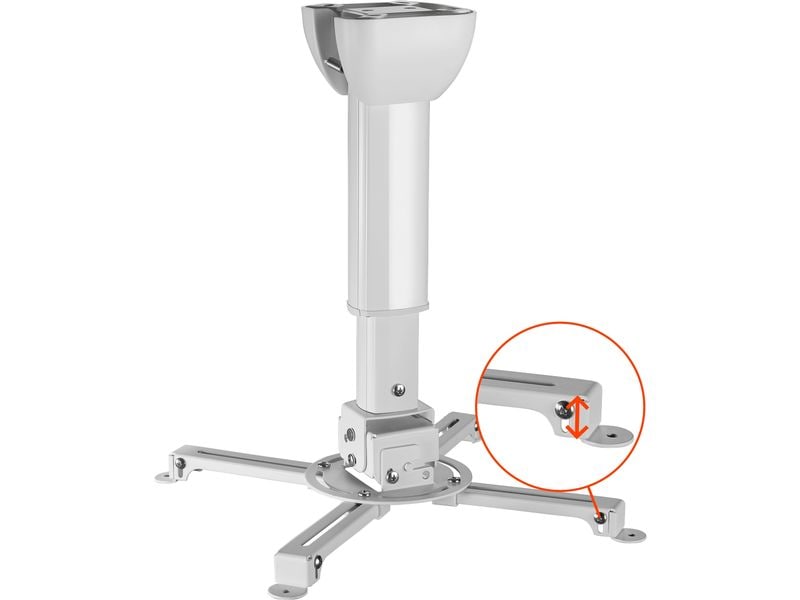 Celexon Deckenhalterung MultiCel 4060 Pro Weiss Beamer Deckenhalterung universal