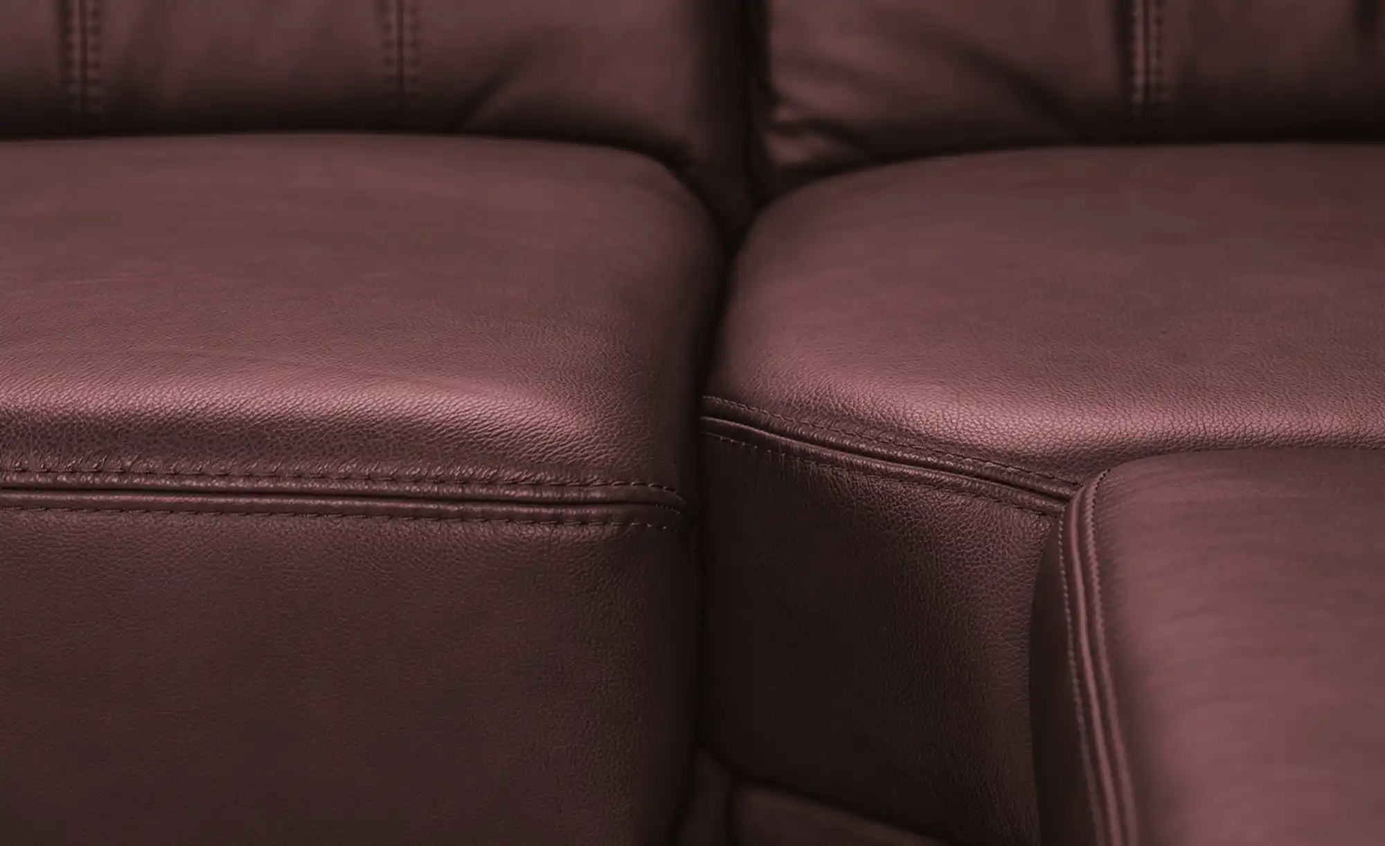 Polstermöbel Oelsa Komfort-Ecksofa aus Leder Andorra
