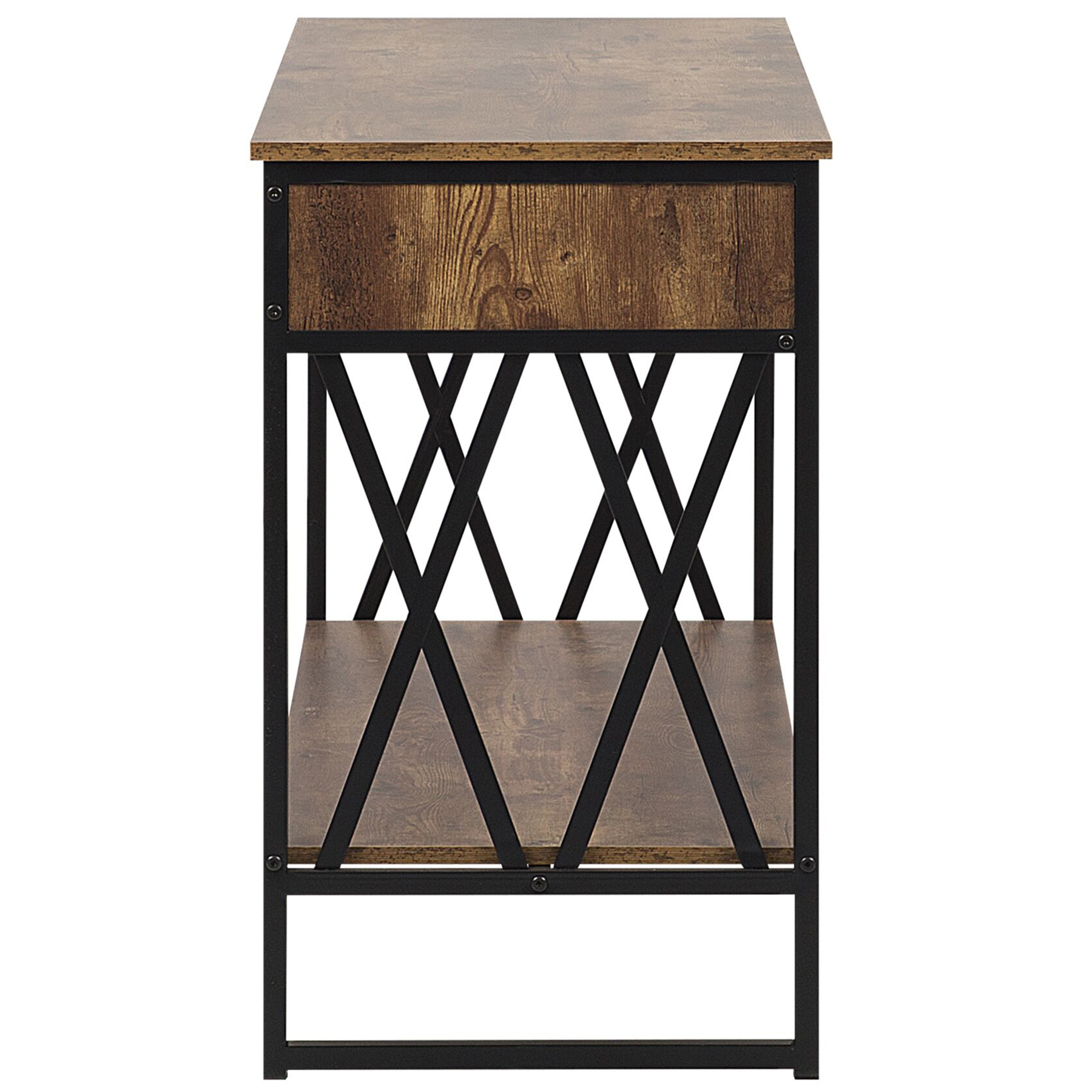 Beliani - AYDEN - Consoletafel - Donkere houtkleur - MDF