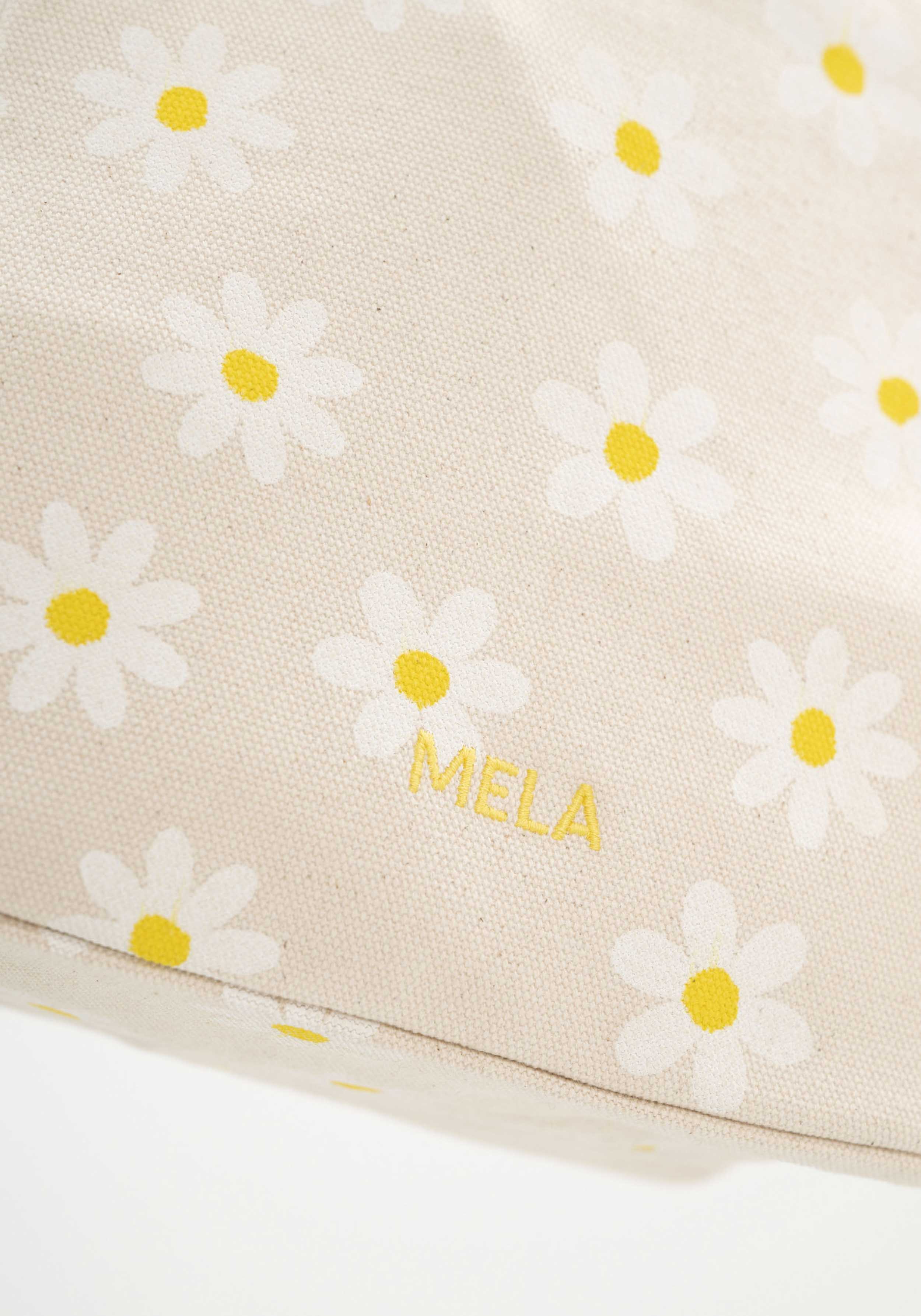 Mela Organizer Tasche Medium Jasmeet Greige/Daisy Print
