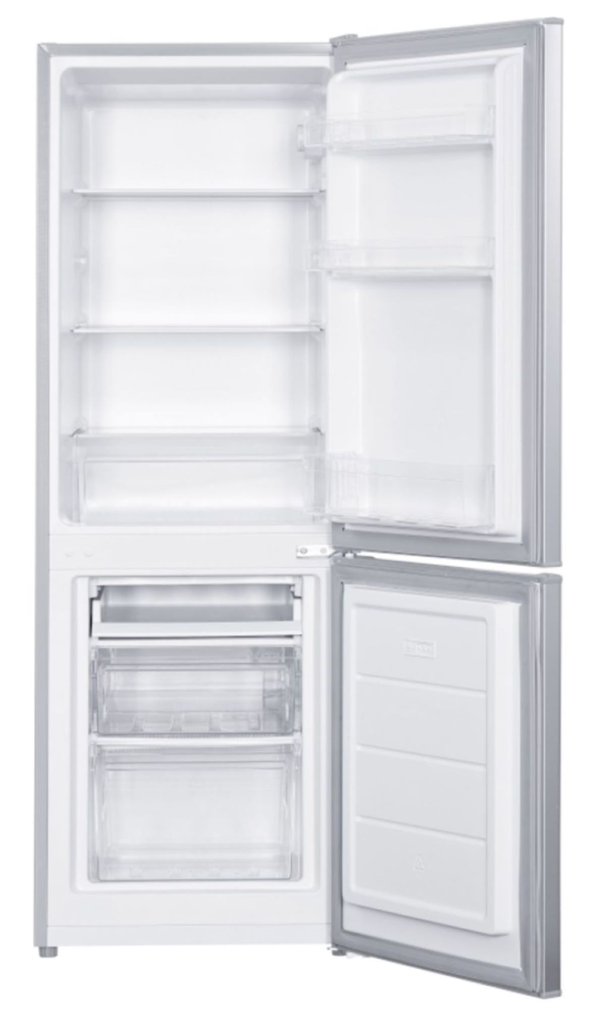 PKM KG230KHEIX Kühlgefrierkombination 173L Inox silber Kühlschrank LED