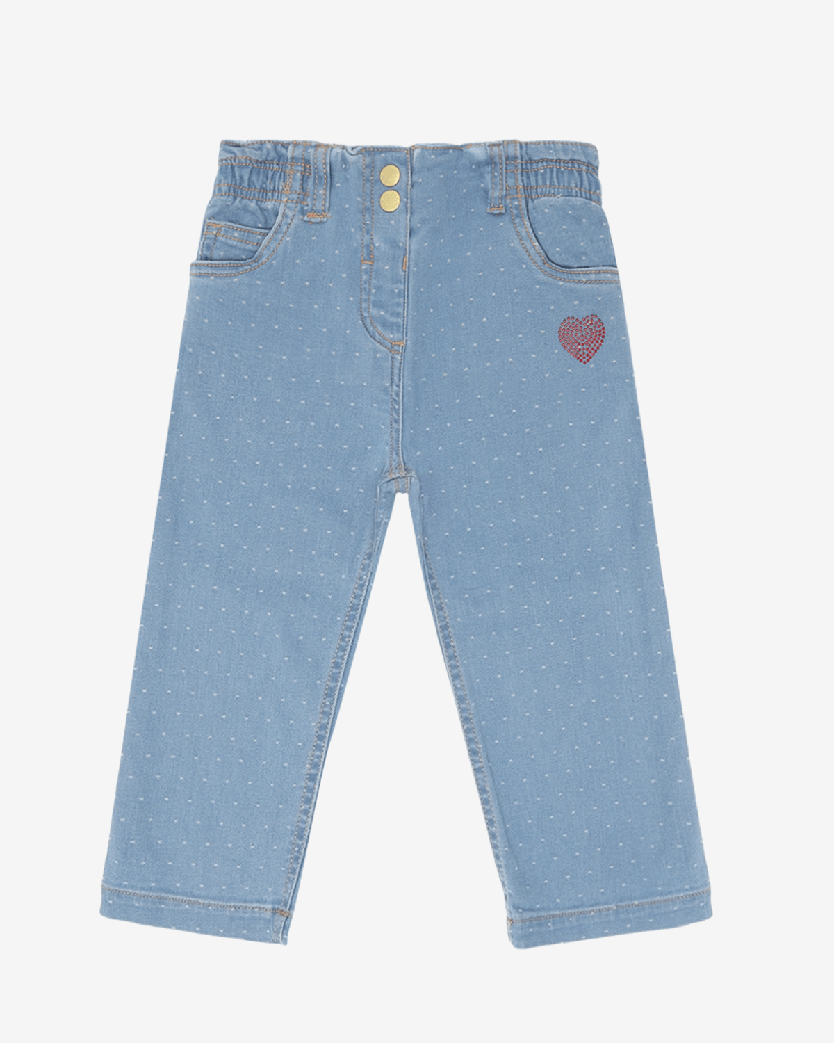 Denim Bukse Barn m/ Glitter Paljetter – 100&% Bomull | HCTheresa Dotty denim