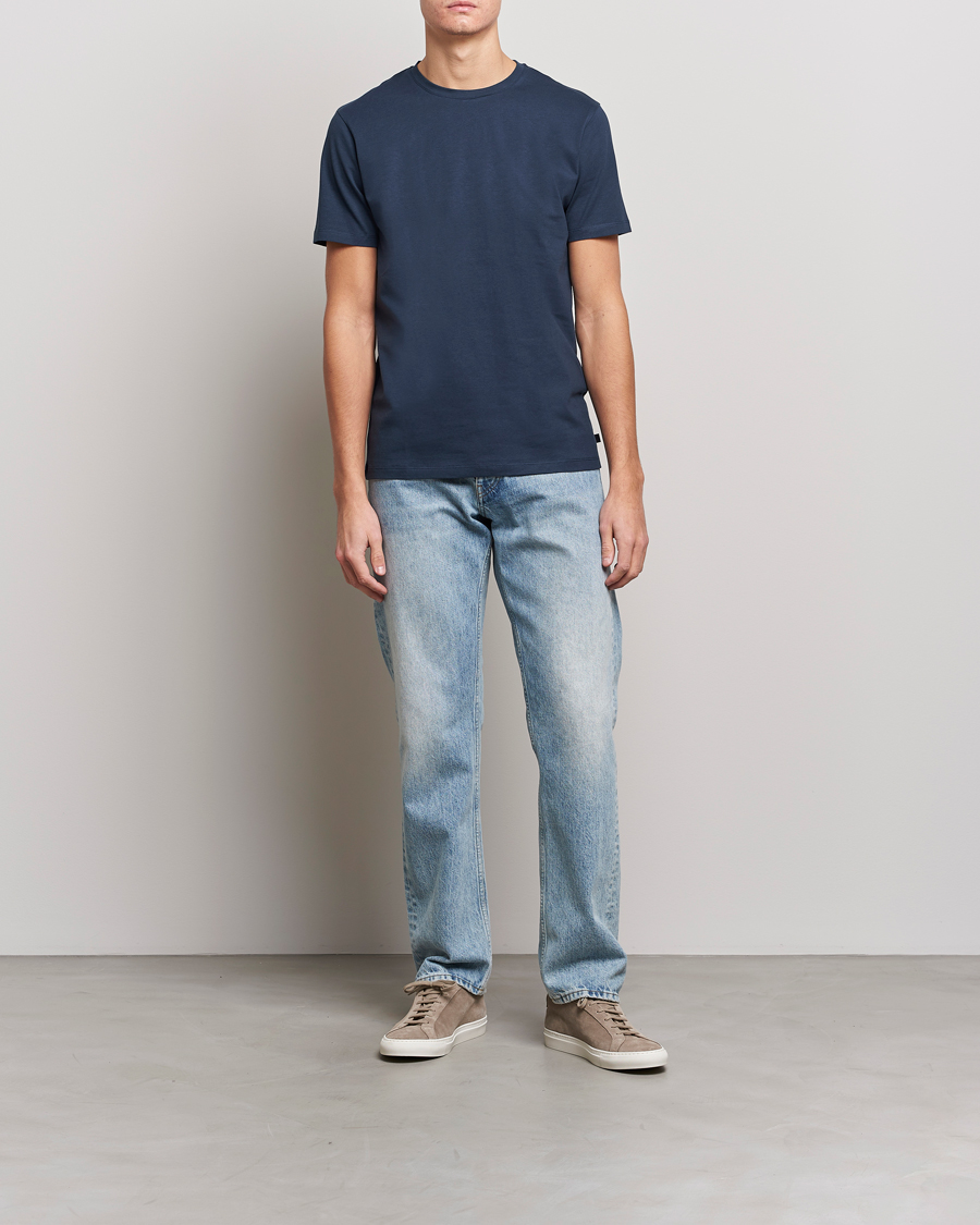 J.Lindeberg Sid Cotton Crew Neck Tee Navy