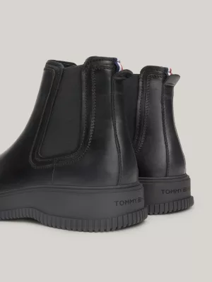 Botas Chelsea de couro repelente à água