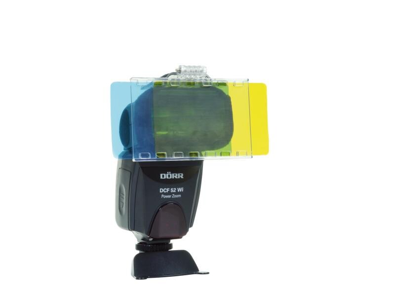 Dörr Blitzdiffusor CFK-30 Farbfolien Universal Farbfolien-Set für Aufsteckblitze