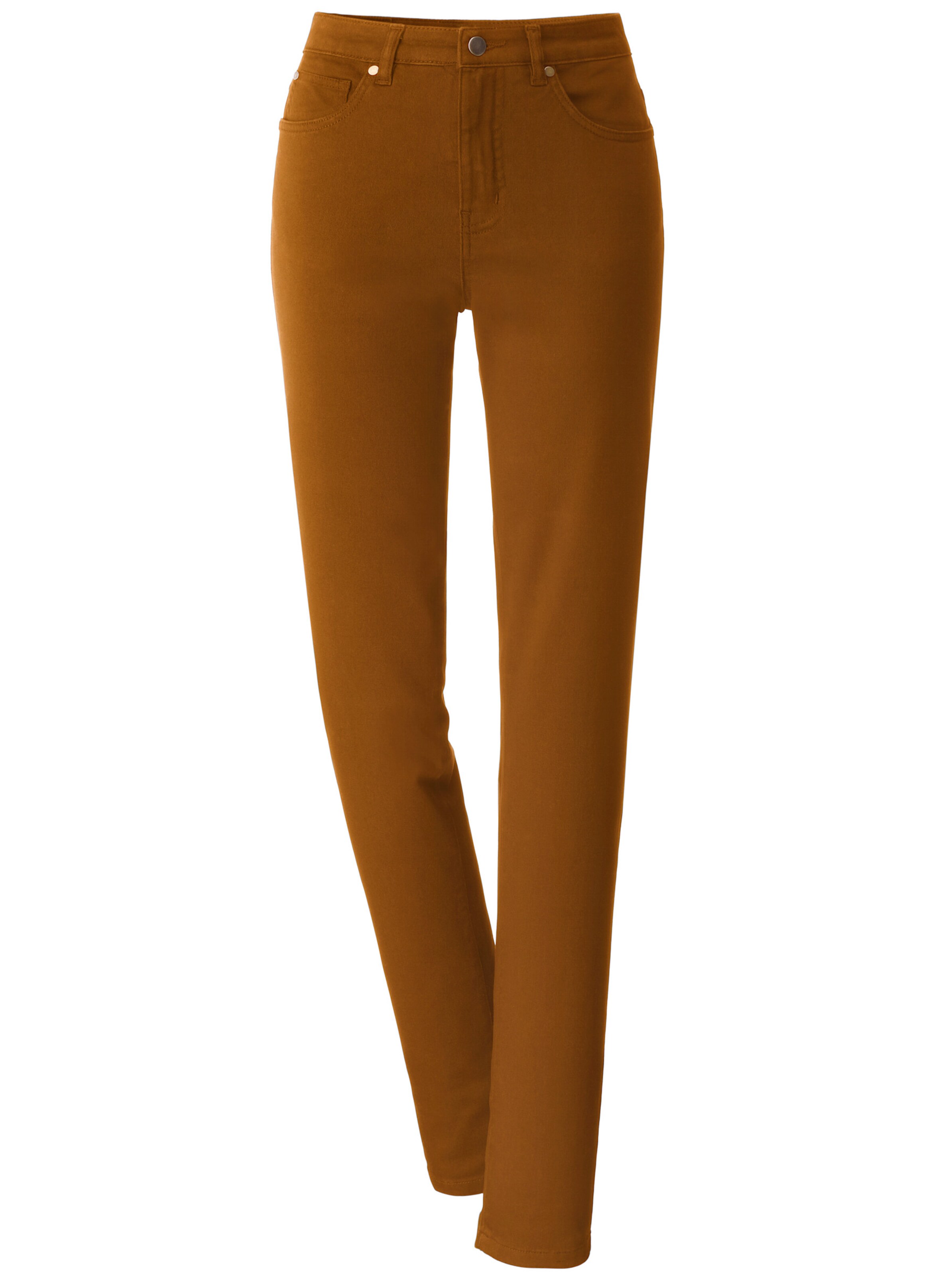 5-Pocket-Jeans in cognac