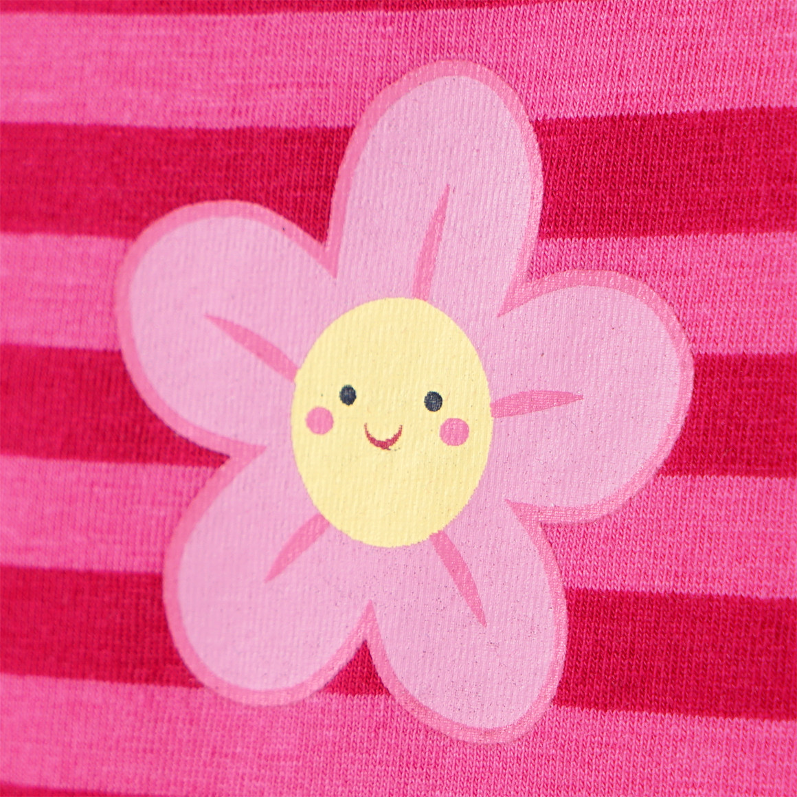 Topomini 2 Baby Unterhemden mit verschiedenen Prints pink / hellblau