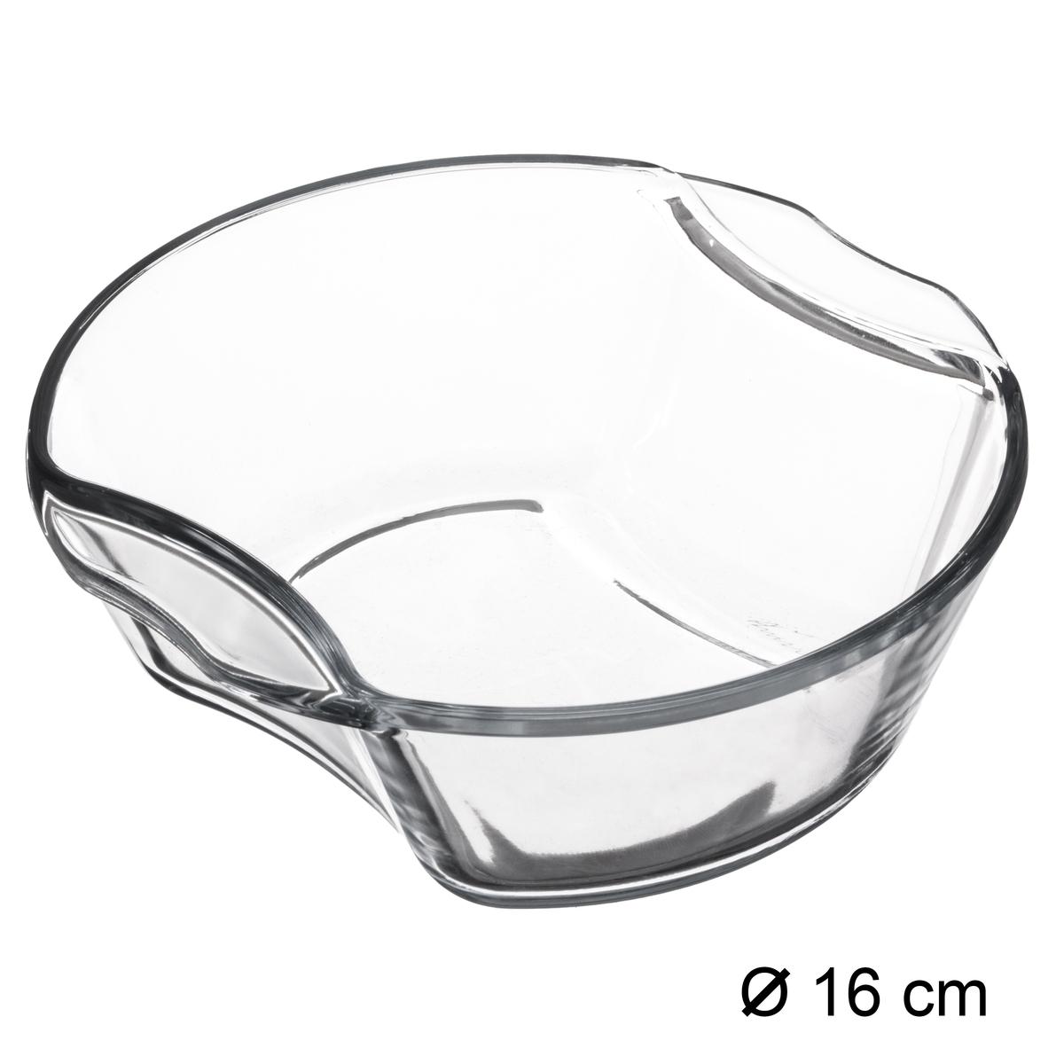 MINI PLAT ROND VERRE D.16CM