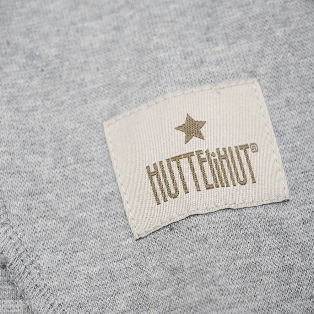 Køb Huttelihut Light Grey Melange Elefanthue Ører Bomuld Rib