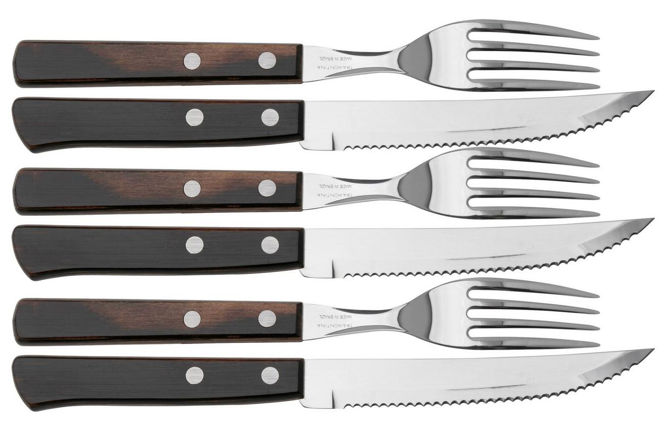 Tramontina Churrasco 14-delige barbecueset, bruin