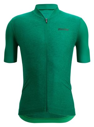 Maillot Manches Courtes Santini Colore Puro Vert