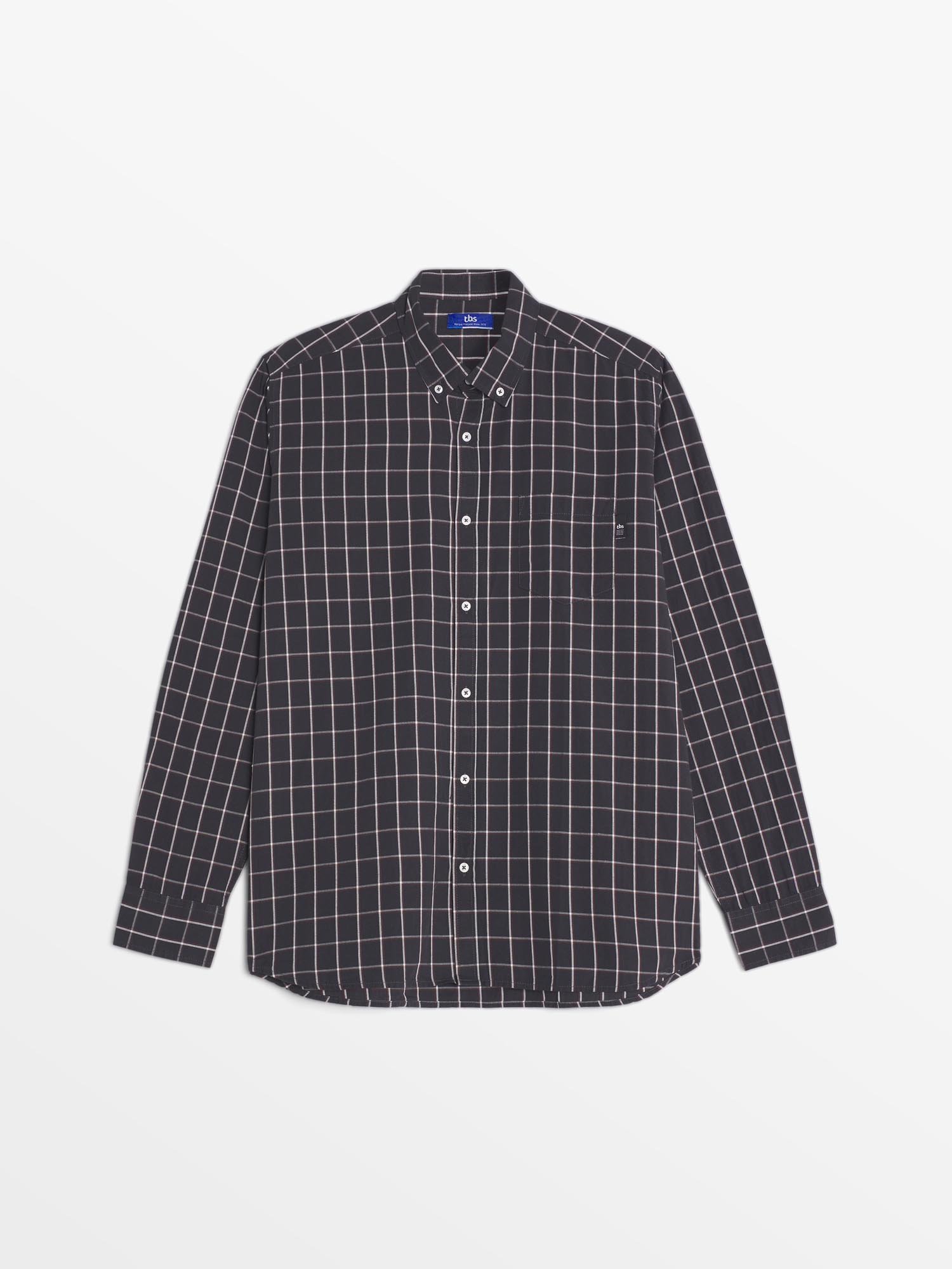 Chemise Homme A Carreaux Noir