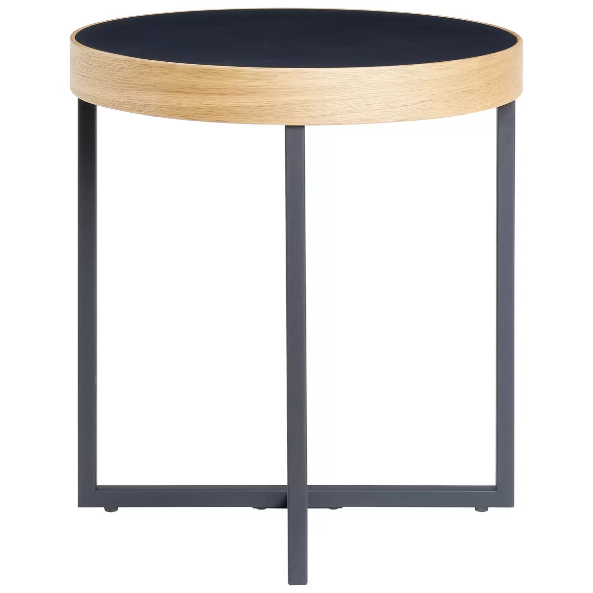 Salontisch rund Tender schwarz,Eiche