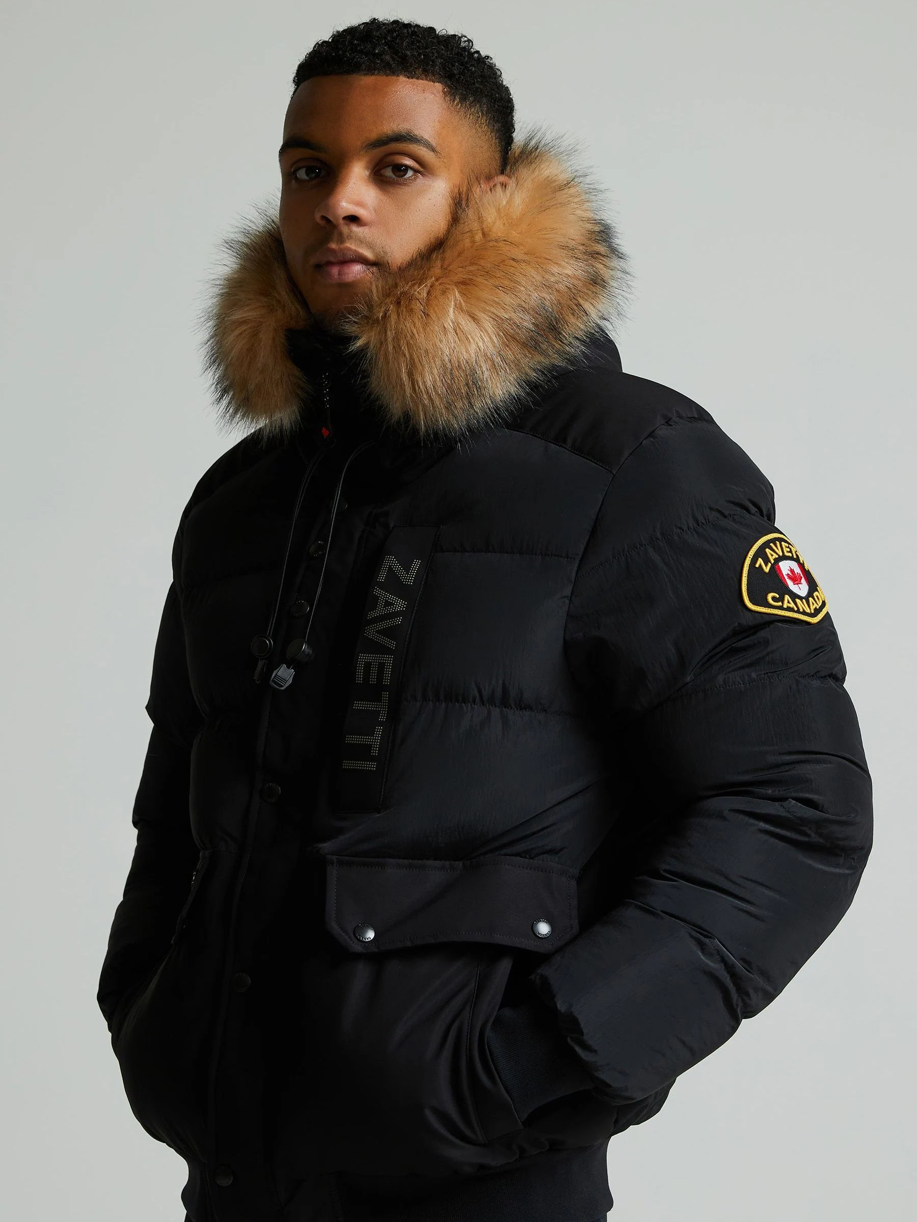 Zavetti Canada Deratti bomberparka - Zwart jack