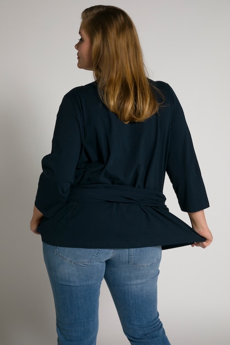 Bellieva-Wickelshirt, Skin to Skin, Rundhals, GOTS