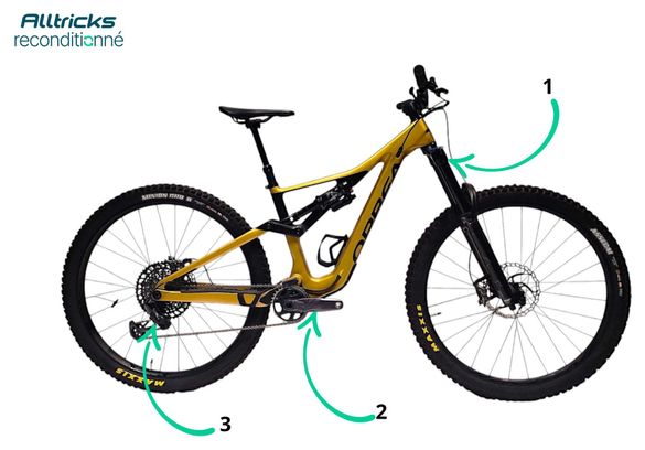 VTT Tout-Suspendu Orbea Rallon M10 Sram GX Eagle 12V Carbone 29' Or Noir 2023 - Produit Reconditionné