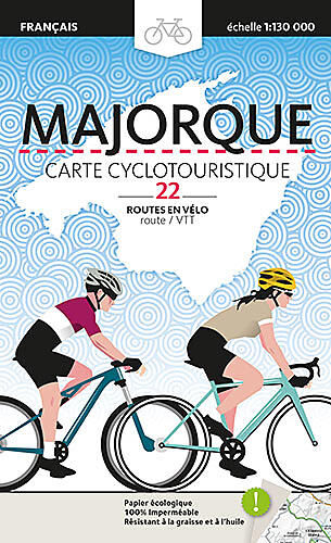 TRIANGLE POSTALS - MAJORQUE CARTE CYCLOTOURISTIQUE 1 130 000