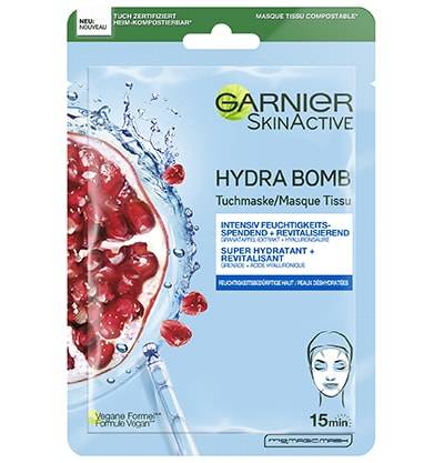 GARNIER Hydra Bomb Tuchmaske Granatapfel Btl 28 g
