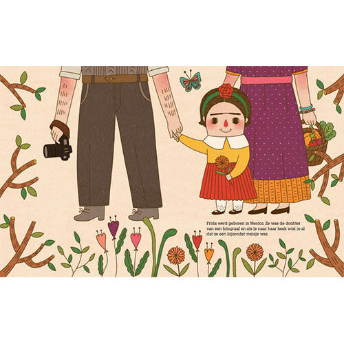 Uitgeverij de vier windstreken van klein tot groots: frida kahlo