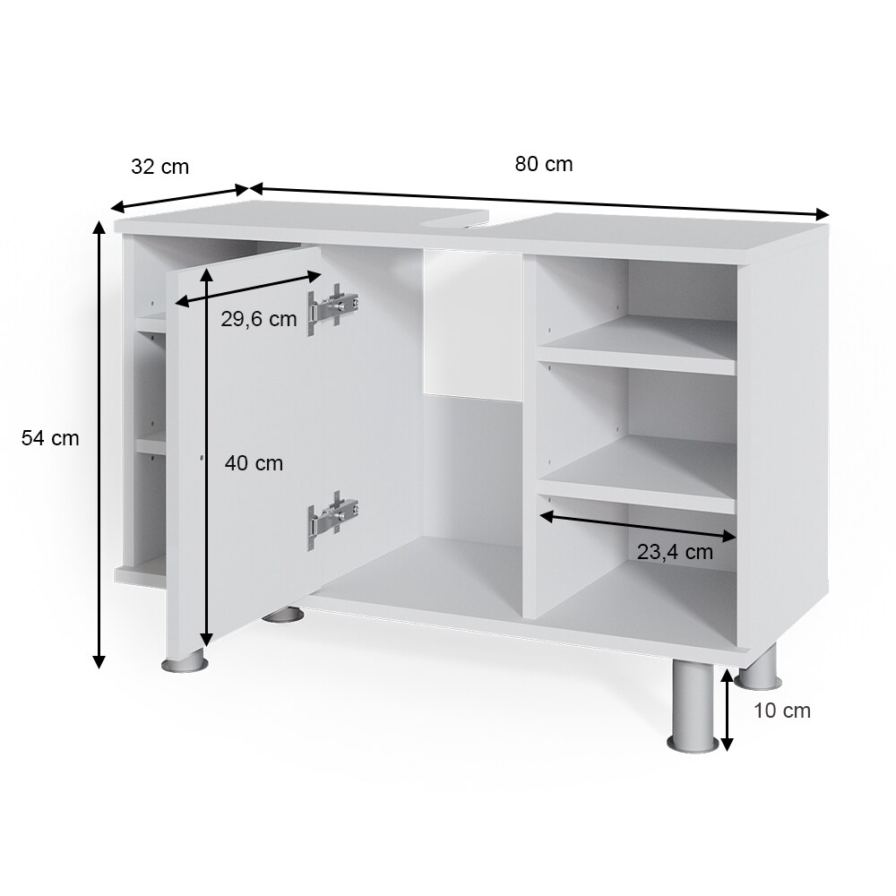 Vicco Waschtischunterschrank Fynn Badschrank Waschbeckenunterschrank Waschtisch