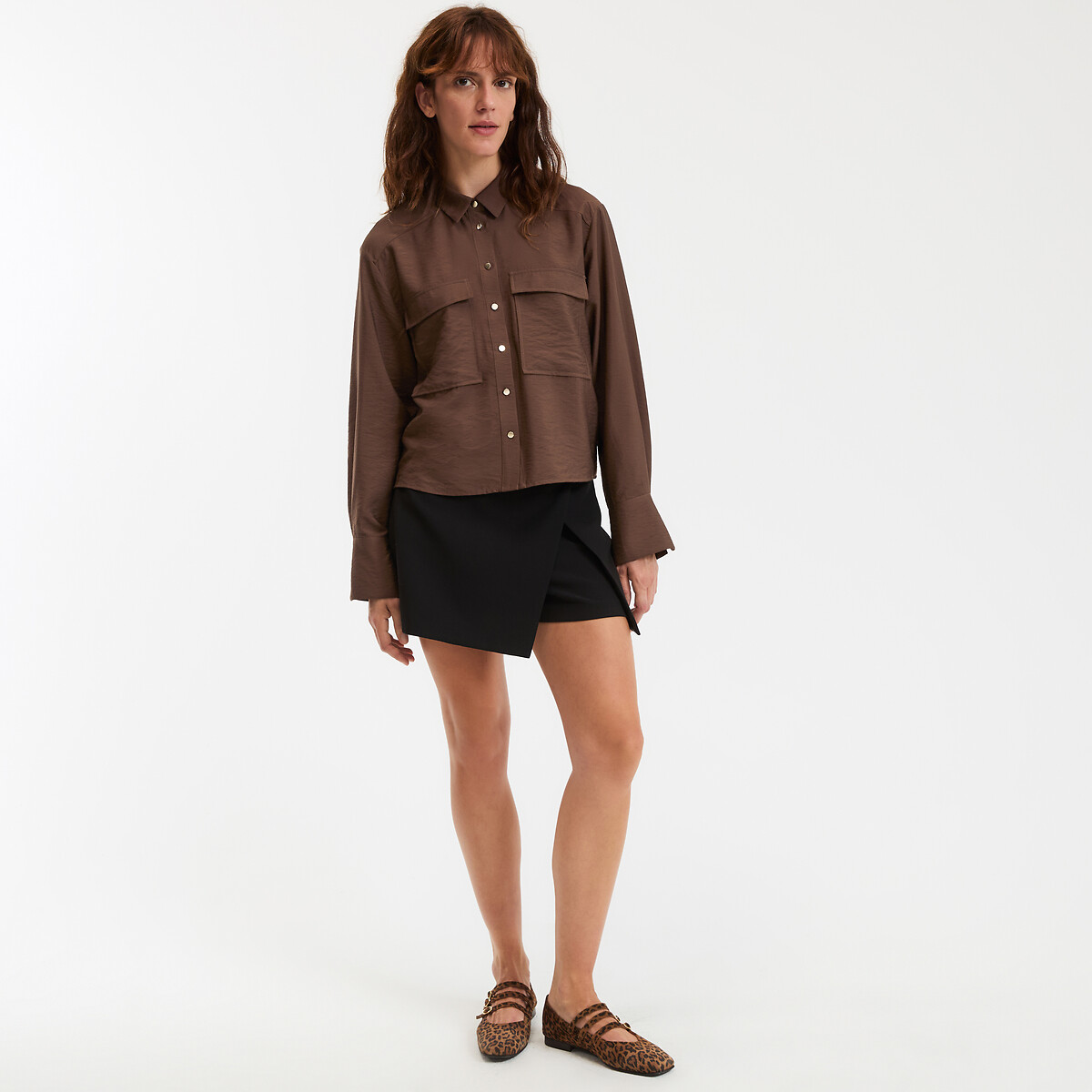COLEÇÃO LA REDOUTE<br>Camisa curta e folgada, mangas compridas