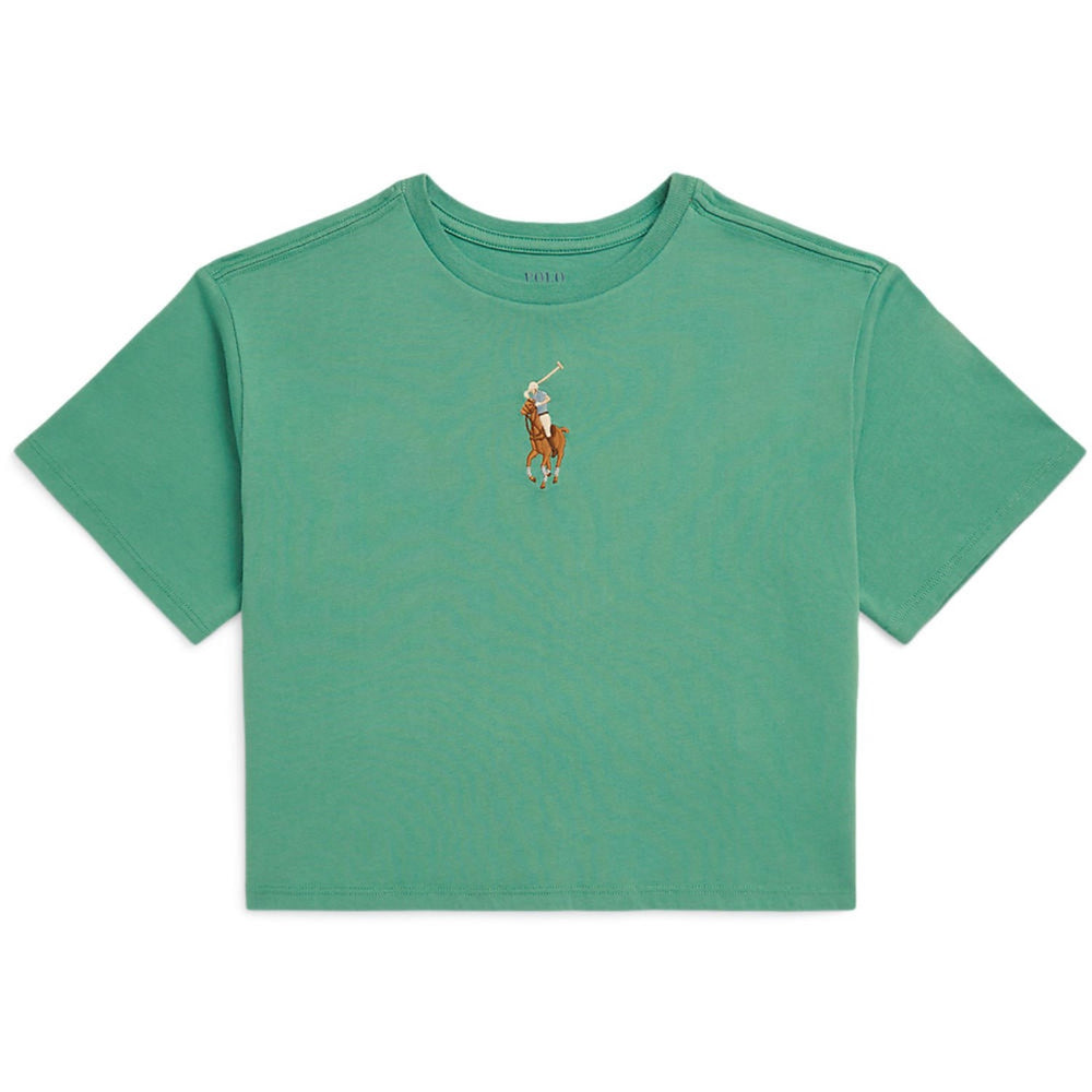 Køb Polo Ralph Lauren Fairway Green Cropped T-Shirt