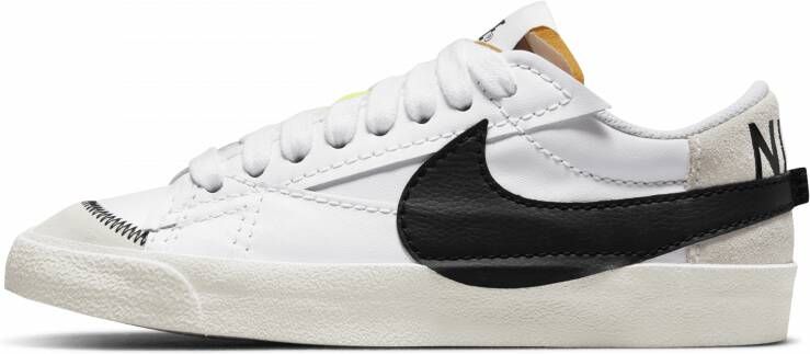 Nike Blazer Low '77 Jumbo sneaker van leer met suède details