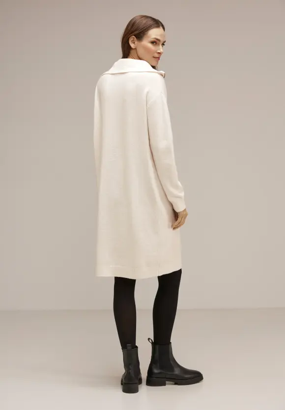 Troyer Strickkleid - cream white melange