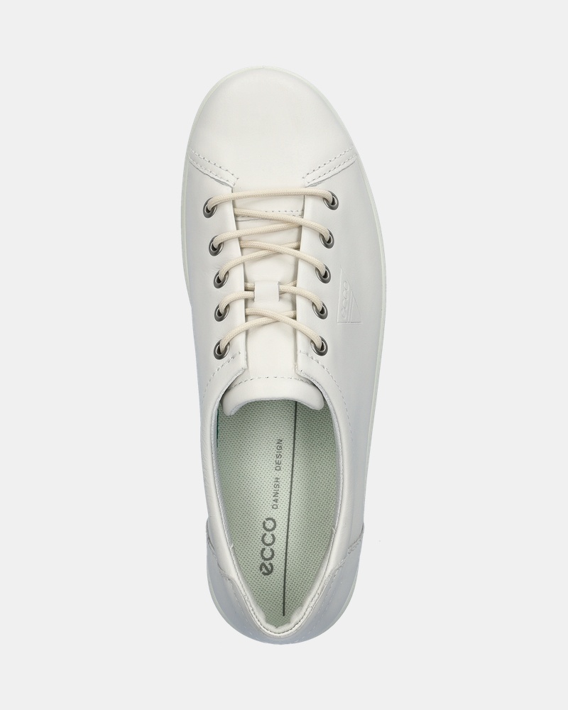 Ecco Soft 2.0 Veterschoenen  - wit