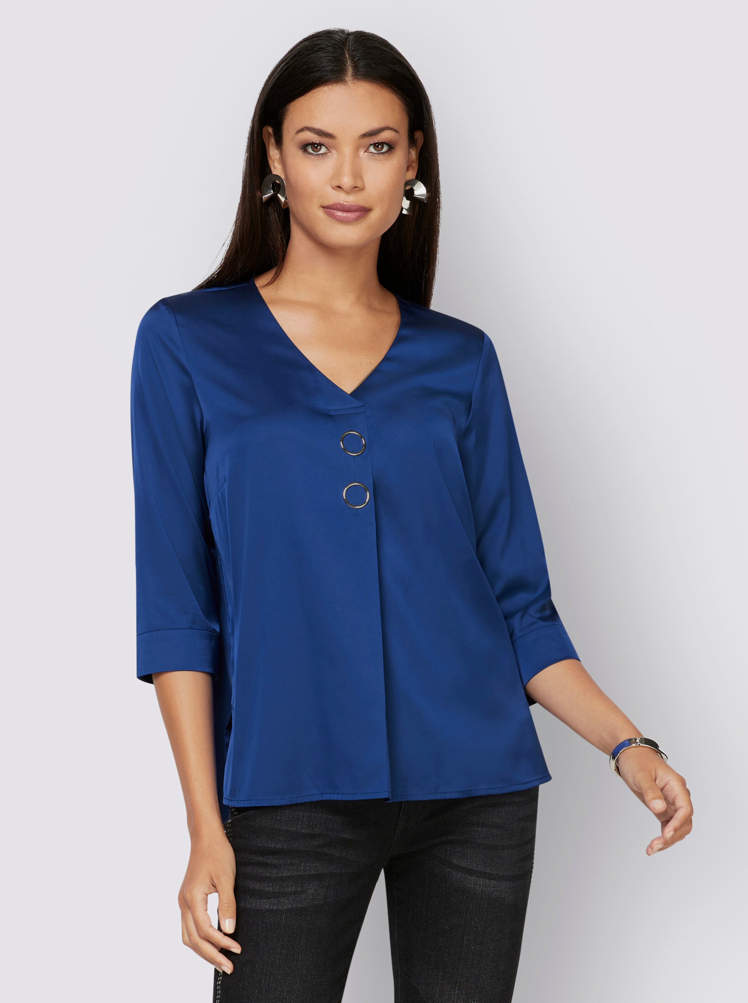 Satinbluse
