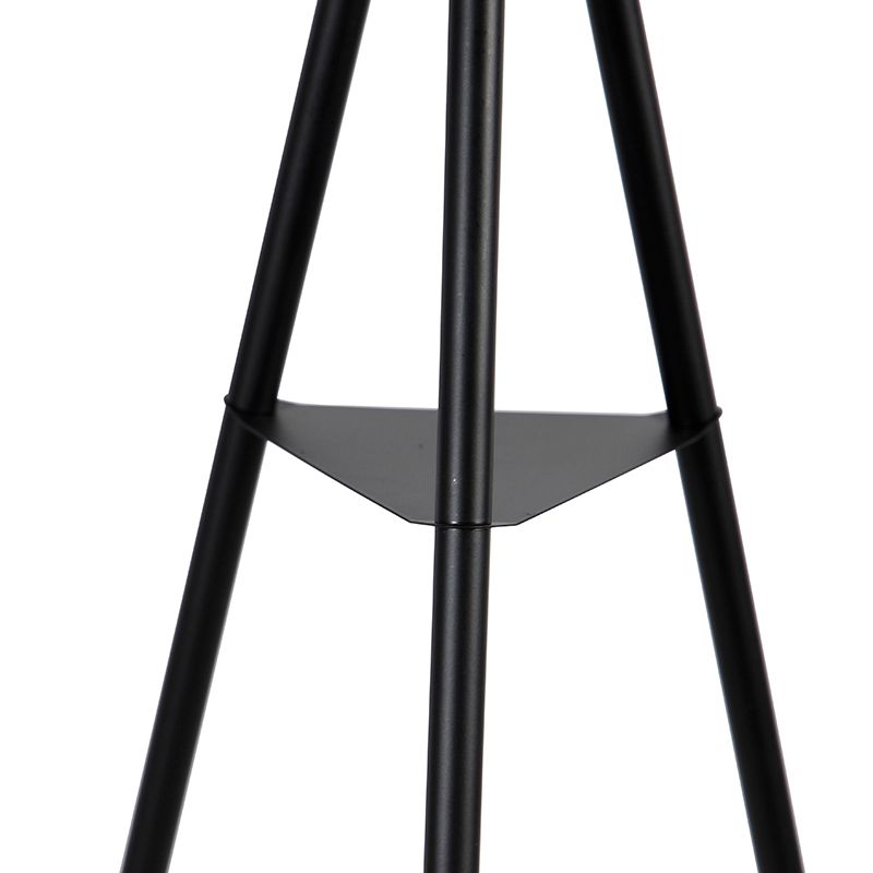 Industriële vloerlamp tripod staal zwart - Bliss Vefa