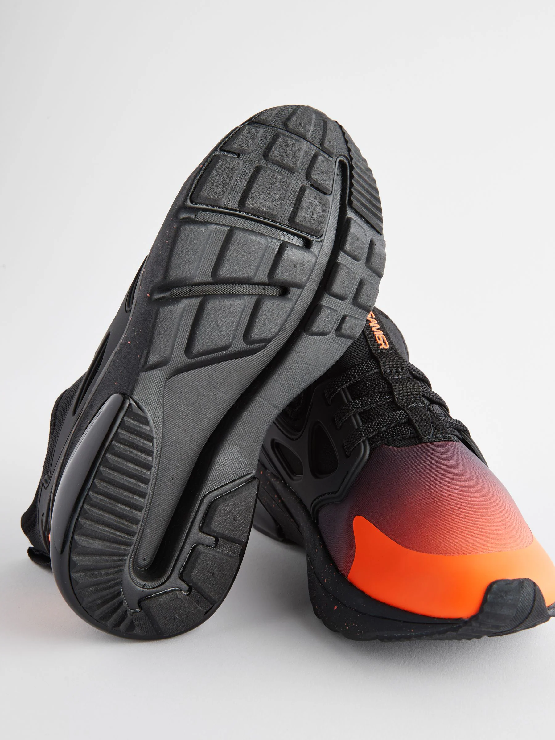 Oranje/zwart - Elastische sportschoenen