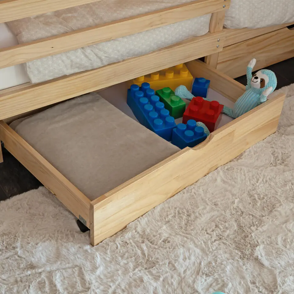 HOME DELUXE Kinderbed WOLKENLAND Naturel Met Lades
