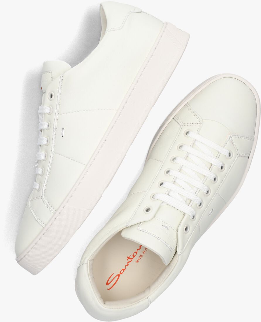 witte santoni lage sneakers 20850 gloria2 sft