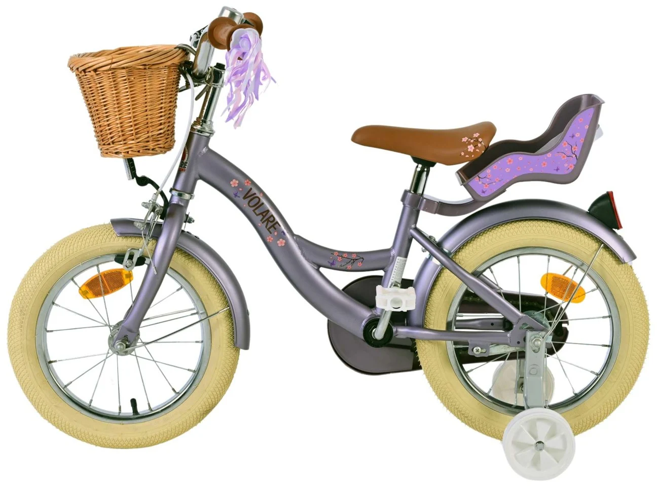 Volare - Børnecykel 14'' - Blossom Lilla