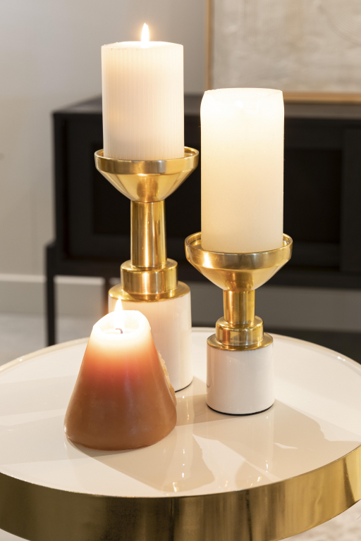 Zuiver Glam kandelaar S wit