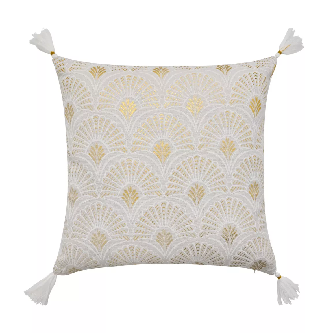 Coussin carré coton (45 x 45 cm) Layoa Or