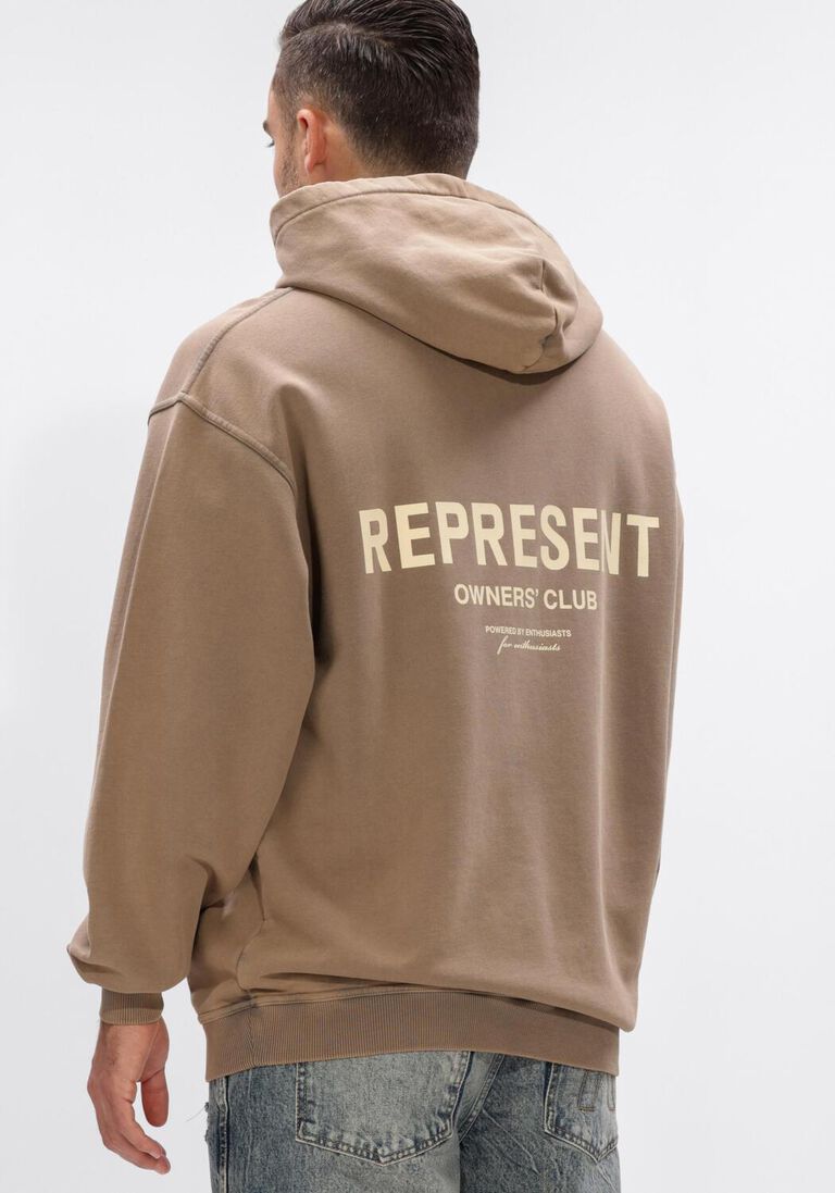 taupe represent sweater represent owners club hoodie