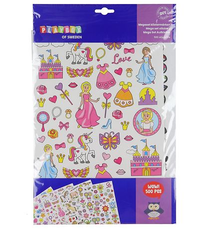 Playbox Stickers - 500 st. - Prinzessinnen/Tier/Blumen/m. m.