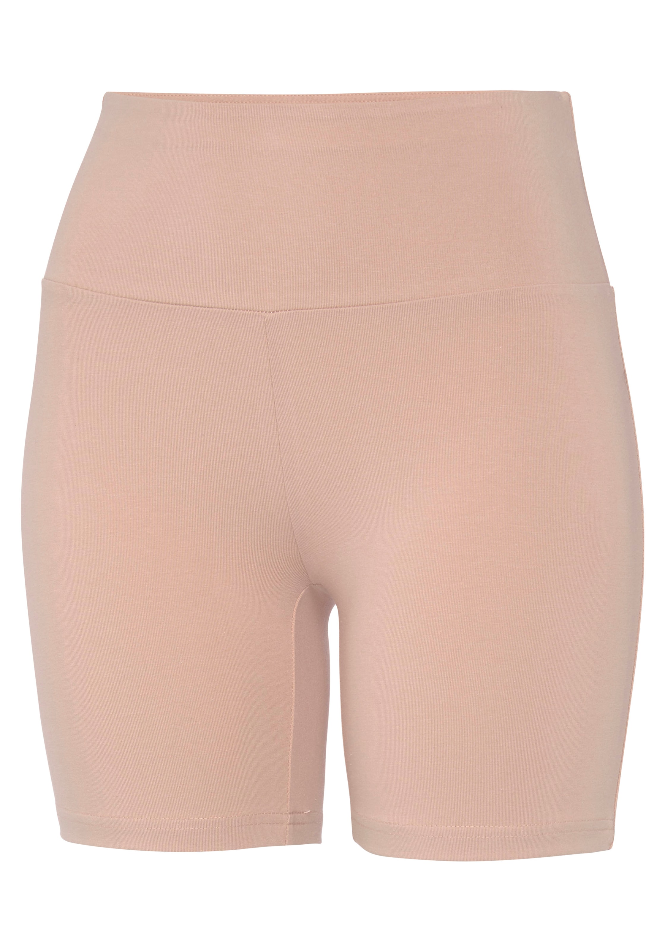 LASCANA Shorts  mit breitem Bündchen und Logodruck