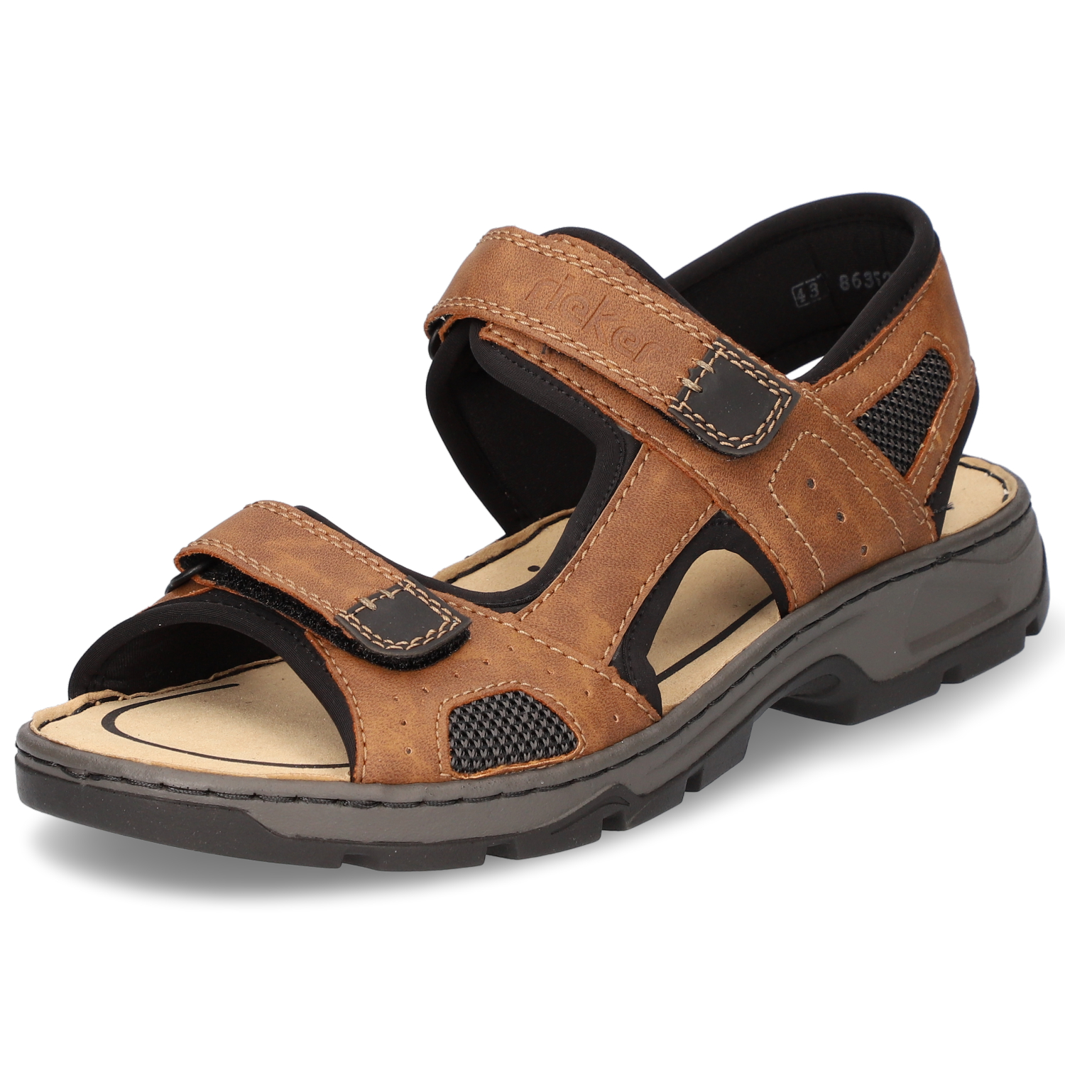Rieker Sandalen - braun/kombi