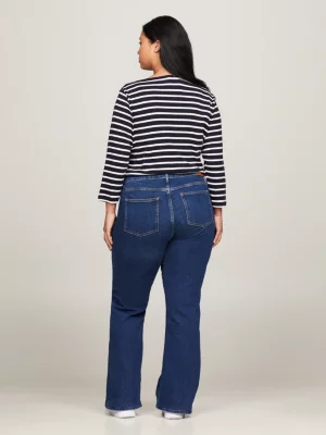 Calça jeans bootcut de cintura alta Curve