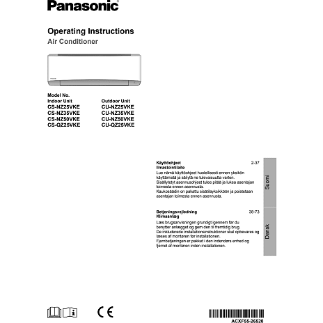 Panasonic NZ35VKE varmepumpe