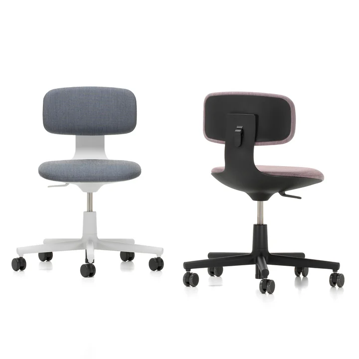 Vitra - Rookie Bürostuhl, soft grey / Plano cremeweiss / sierragrau (Hartbodenrollen)