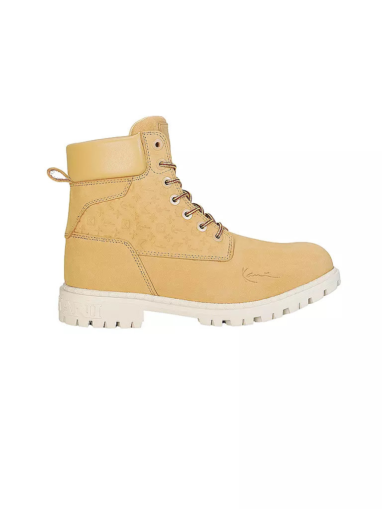 KARL KANI Schnürboots senf