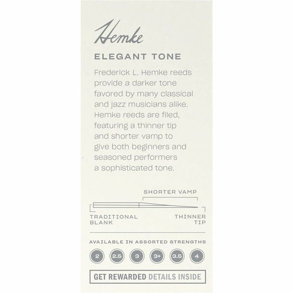DAddario Woodwinds Hemke Alto Saxophone Reed 2.5